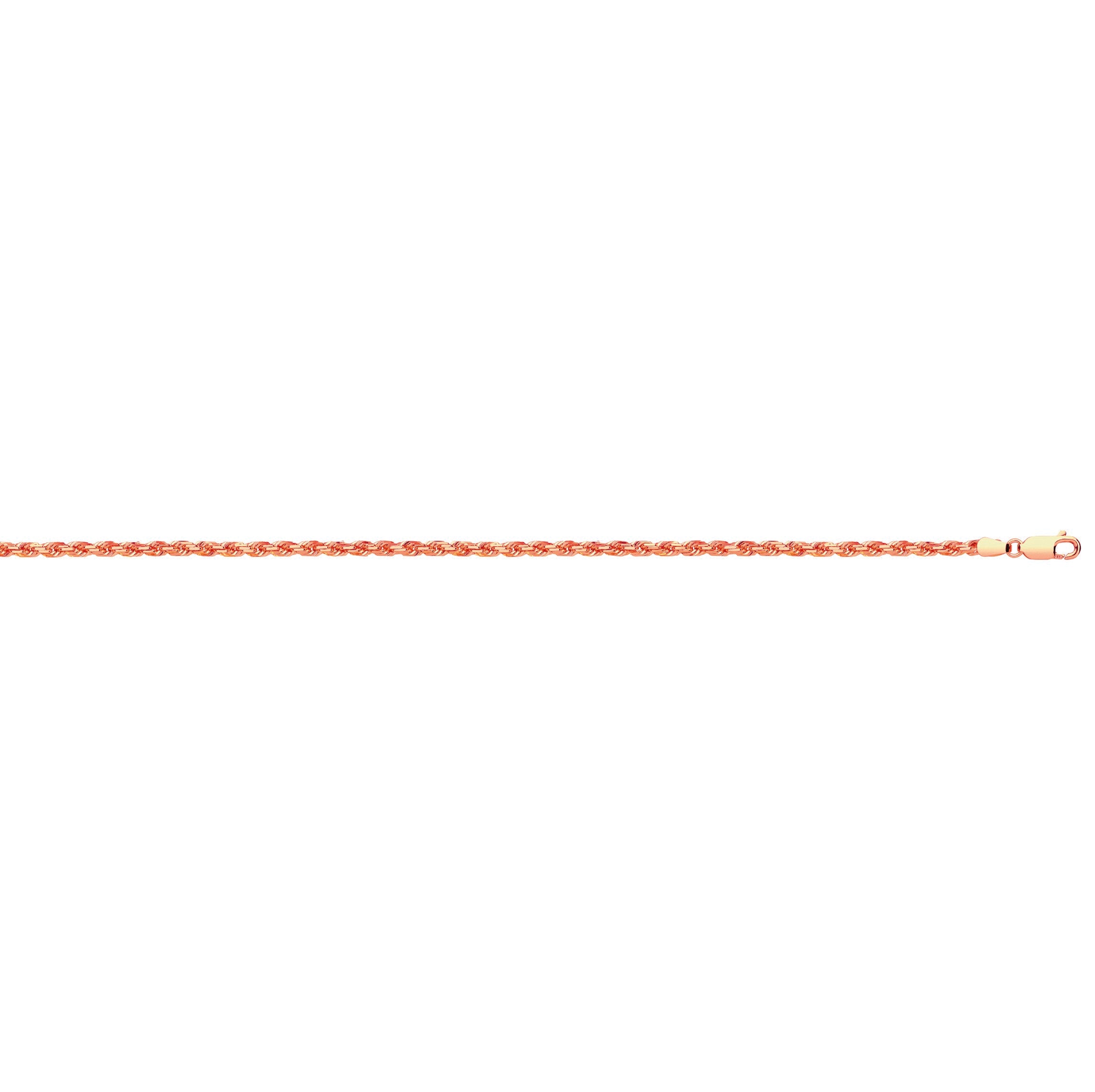 R/G 3.0mm Diamond Cut Rope Chain