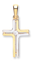 Y & W/G Fancy Cz Cross