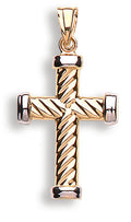W & Y/G Ribbed Cross