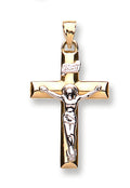 W & Y/G Crucifix