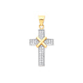 Y/G with CZs Cross