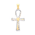 Y & W/G Loop Top Fancy Cross