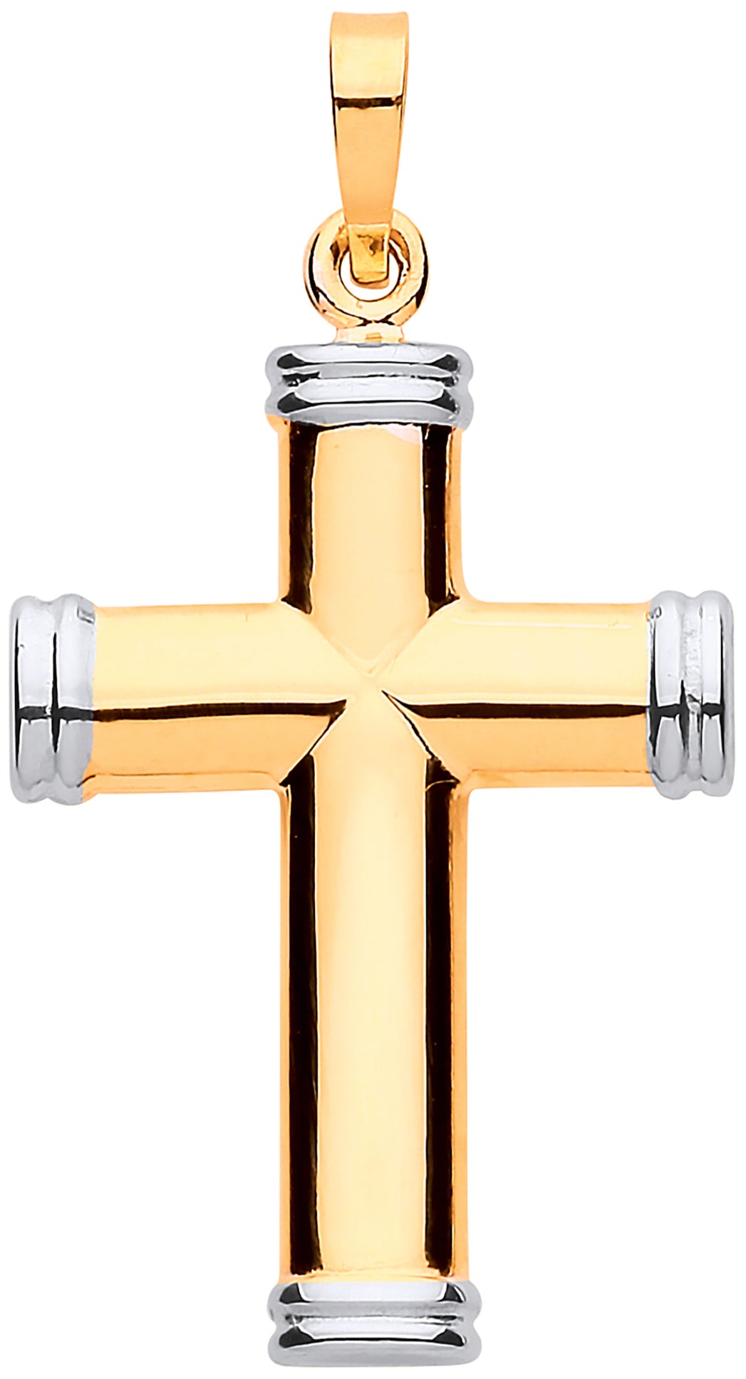 Y & W/G Hollow Tube Plain Cross