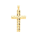 Y & W/G Hollow Tube Ribbed Cross