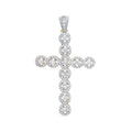 Y/G P/C Cz Halo Style Setting Cross