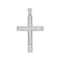 Y & W/G Round Cz Cross