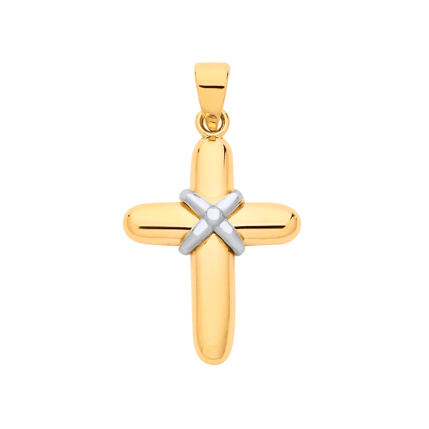 Y&W/G Small Kiss Cross