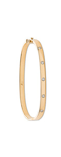 9ct Yellow Gold 0.20ct 5 Stone Diamond Bangle