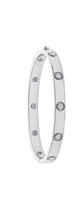 18ct White Gold 1.00ct Diamond Bangle