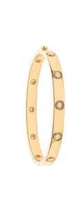 18ct Yellow Gold 1.00ct Diamond Bangle
