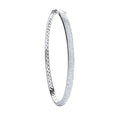 9ct White Gold 0.86ctw Pave Set Diamond Bangle