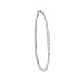 9ct White Gold 0.87ctw Bangle