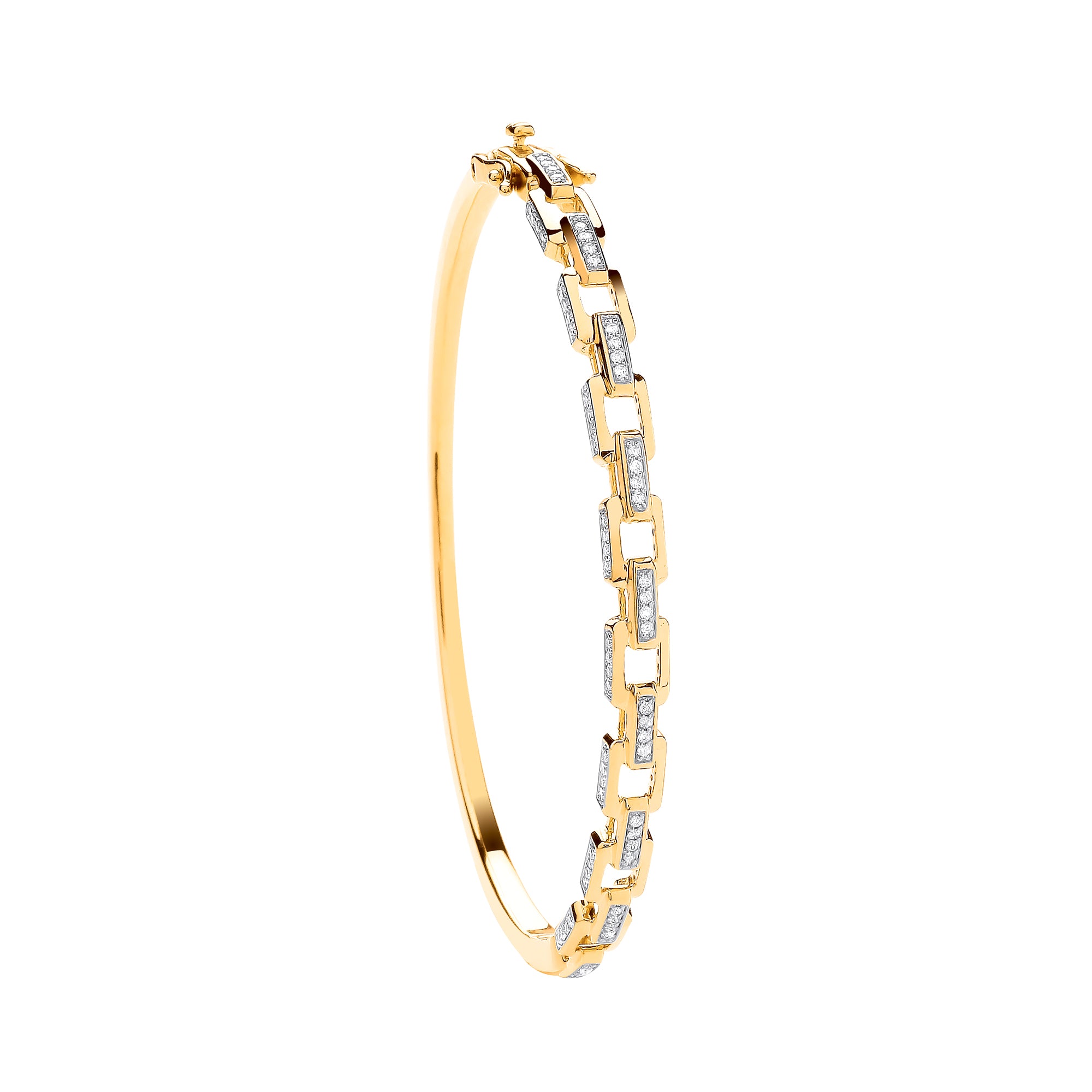 9ct Yellow Gold 0.50ctw Bangle