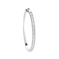 9ct White Gold 1.00ctw Bangle