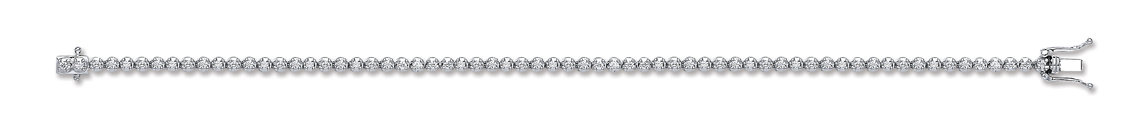 18ct White Gold 1.00ct Diamond Tennis Bracelet