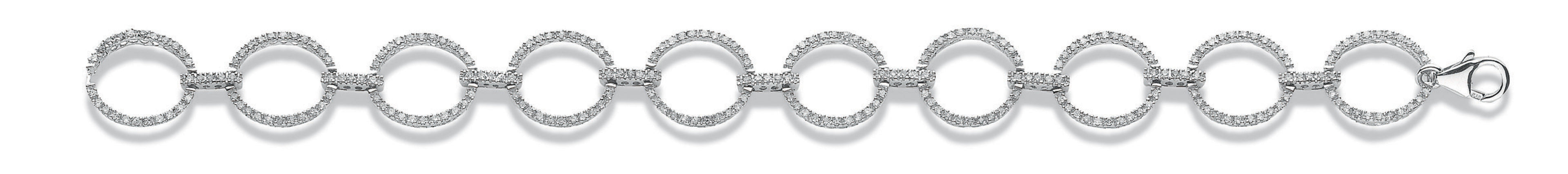 9ct White Gold 1.20ct Diamond Bracelet