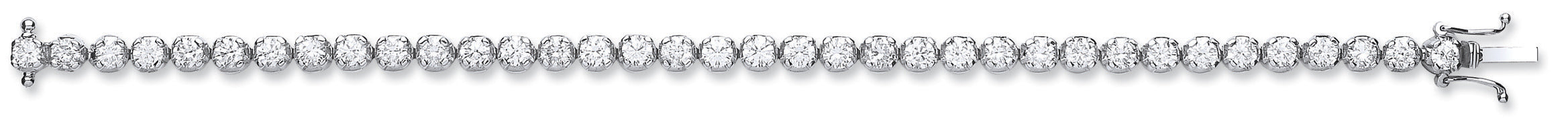 18ct White Gold 5.00ct Diamond Tennis Bracelet