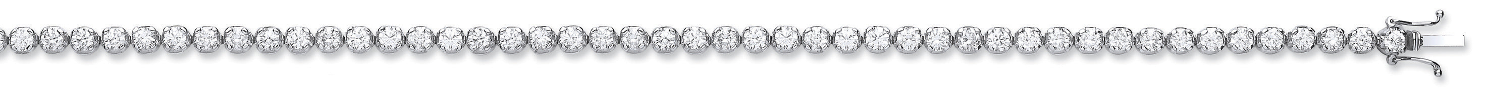 18ct White Gold 4.00ct Diamond Tennis Bracelet