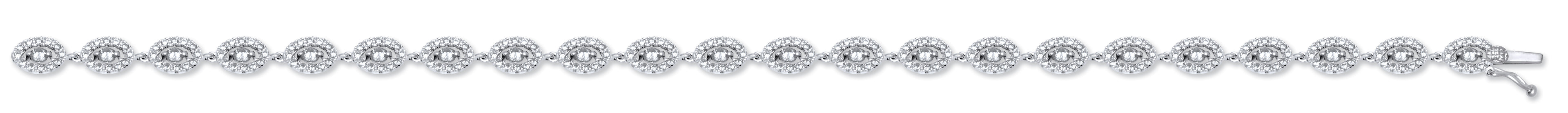18ct White Gold 2.35ct G-VS Diamond Bracelet