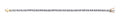 9ct Yellow Gold 0.50ct Rubover Diamond Bracelet