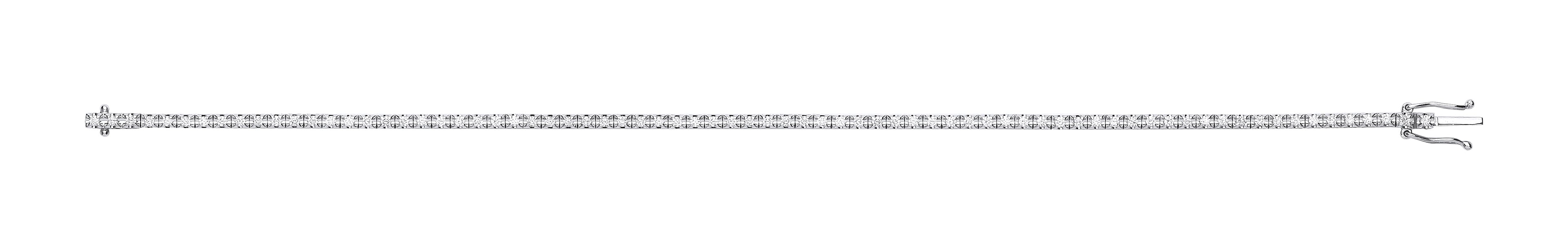 18ct Illusion Set 0.75ct Tennis Bracelet