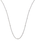 18ct White Gold 0.50ct Diamond by the Yard Necklace 18in