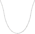 18ct White Gold 1.00ct Diamond by the Yard Necklace 36in