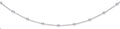 18ct White Gold 2.00ct Diamond by the Yard Necklace 36in