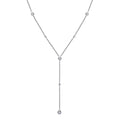 18ct White Gold 0.35ct Diamond Necklace 18in Chain
