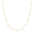 18ct YG 0.50ctw Diamond Set 18in Chain