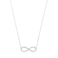 9ct White Gold 0.47ctw G SI Infinity Pendant 18in Chain