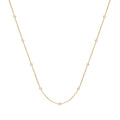 9ct Yellow Gold 0.50ct Rubover Diamond Chain 18in