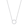 9ct White Gold 0.08ctw Necklace Chain 17in