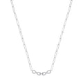 9ct White Gold 0.24ctw Chain 17in