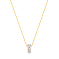 9ct Yellow Gold 0.20ctw Circle Necklace