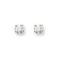 9ct Yellow Gold 0.20ct Claw Set Diamond Stud Earrings