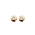 9ct Yellow Gold 0.20ct Rubover Set Diamond Stud Earrings