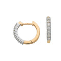 9ct Yellow Gold 0.25ct Diamond Earrings