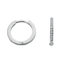 9ct White Gold 0.11ct Diamond Earrings