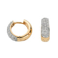 9ct Yellow Gold 0.42ct Diamond Earrings
