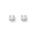 9ct White Gold 0.20ct Claw Set Diamond Stud Earrings