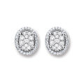 18ct White Gold 0.25ct Diamond Stud Earrings