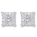 18ct White Gold 0.50ct Diamond Stud Earrings