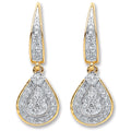 9ct Yellow Gold 0.25ct Diamond Drop Earrings