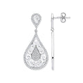 9ct White Gold 0.50ct Diamond Drop Earrings