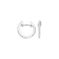 9ct White Gold 0.10ct Diamond Earrings