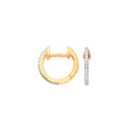 9ct Yellow Gold 0.10ct Diamond Earrings