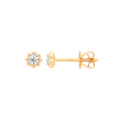 9ct Yellow Gold 0.13ct Diamond Stud Earrings