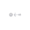 18ct White Gold Halo 0.24ctw Diamond Studs