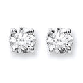 18ct White Gold 1.40-1.50ct Claw Set Diamond Stud Earrings